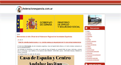 Desktop Screenshot of federacionespanola.com.ar